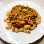 pasta met pulled auberginesaus