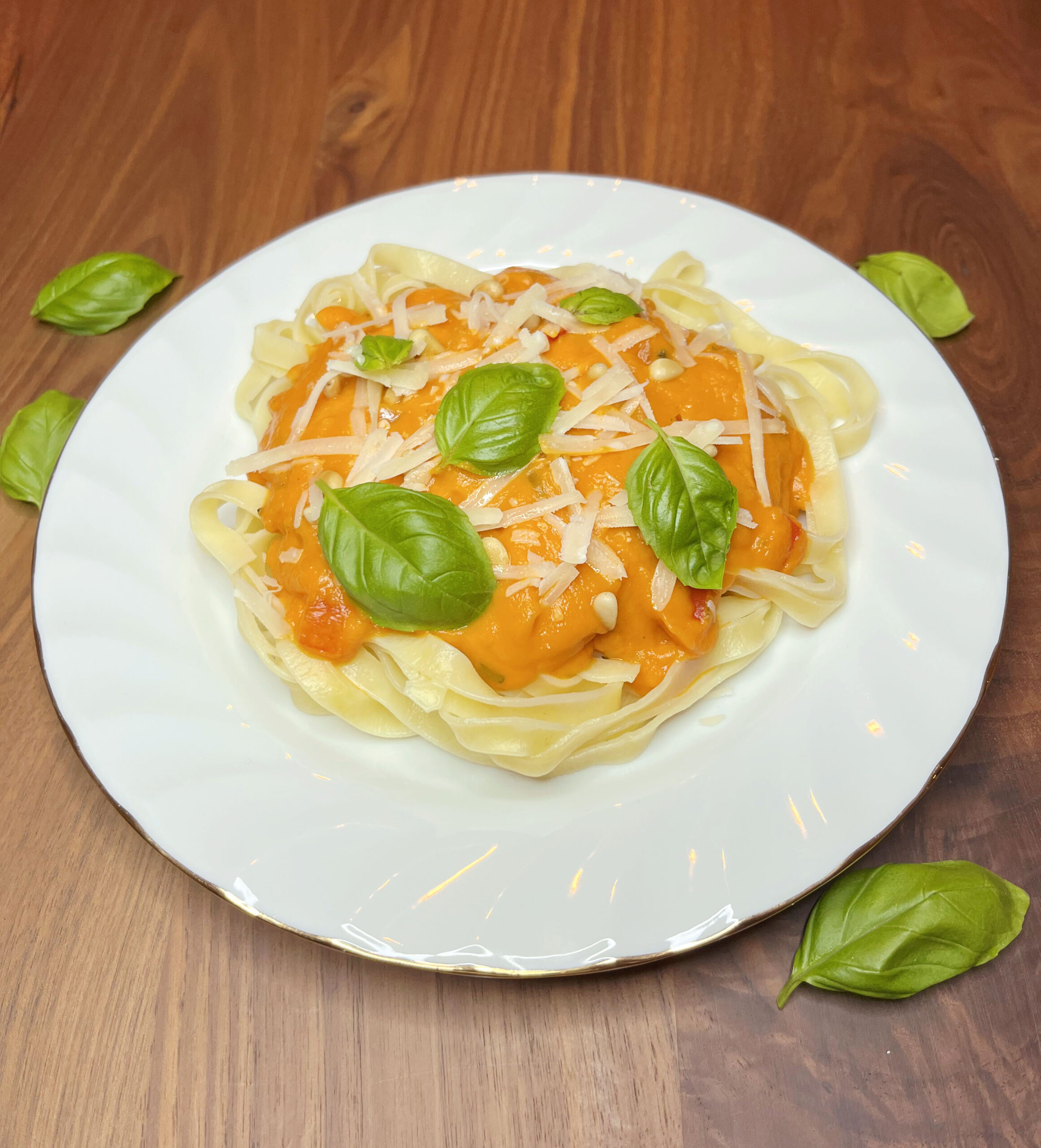 wortel pompoen pasta